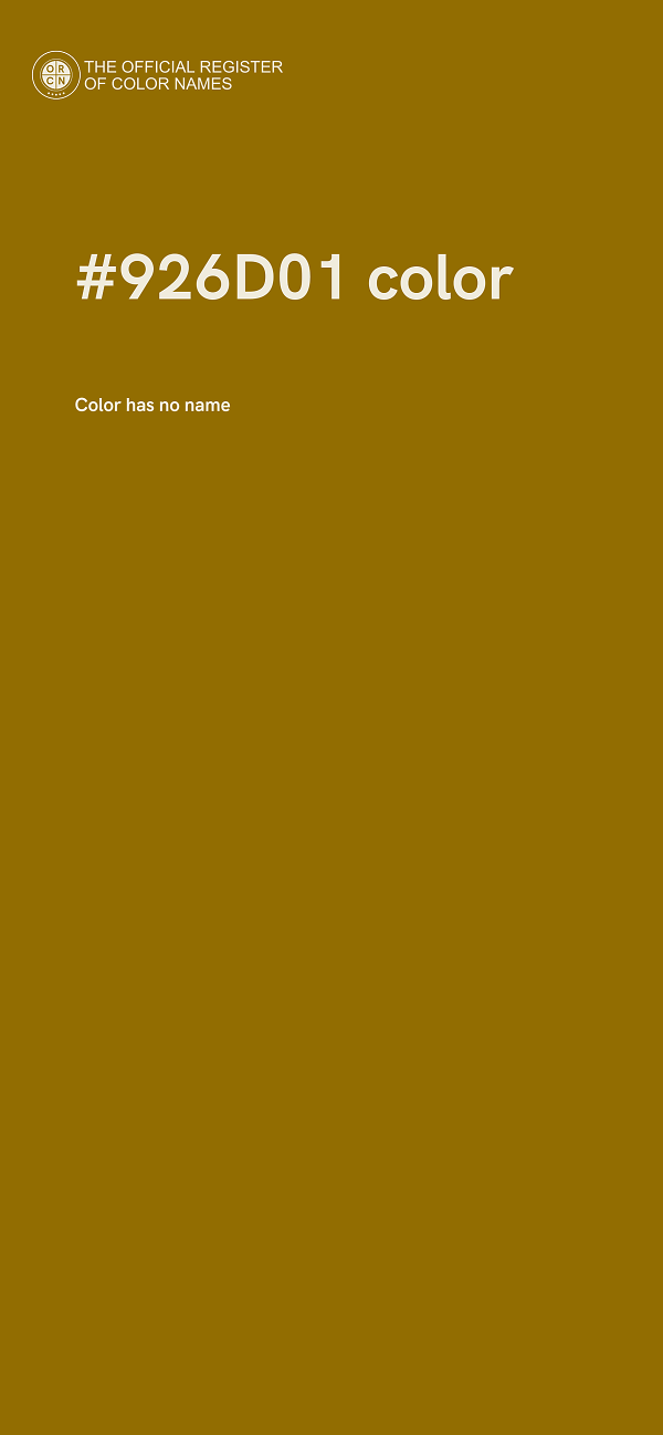 #926D01 color image
