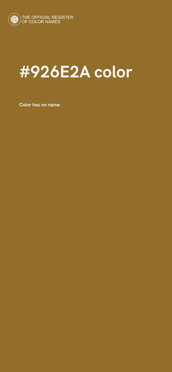 #926E2A color image
