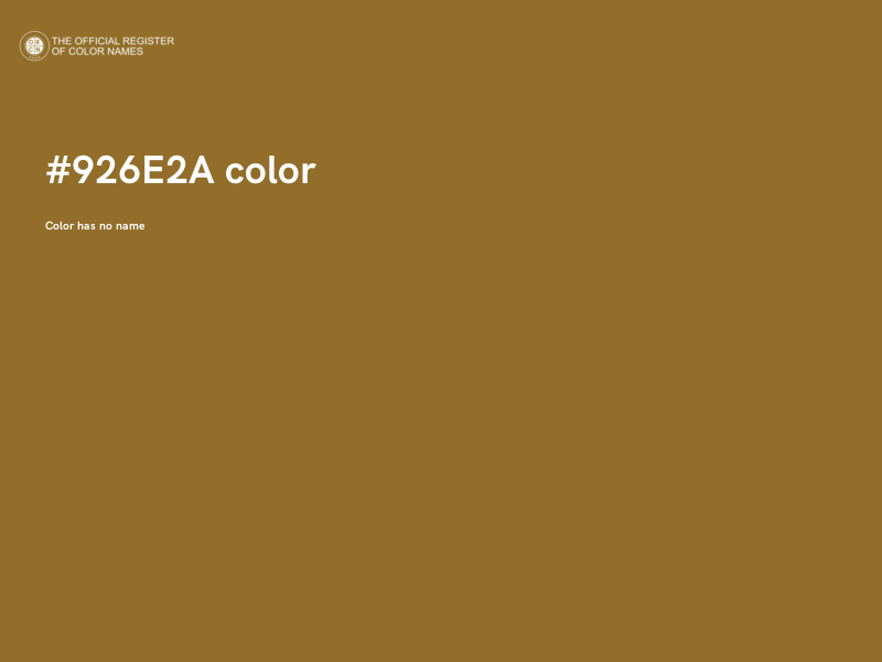 #926E2A color image