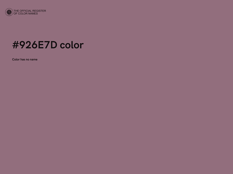 #926E7D color image