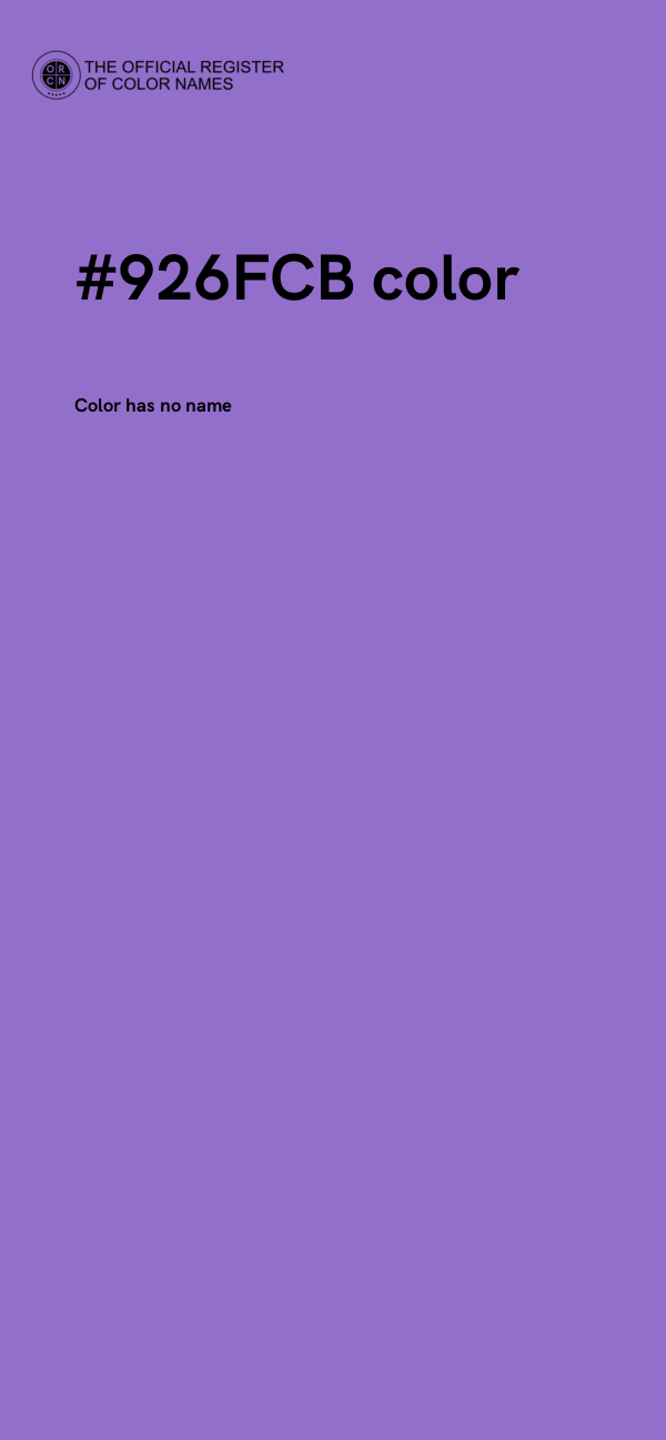 #926FCB color image