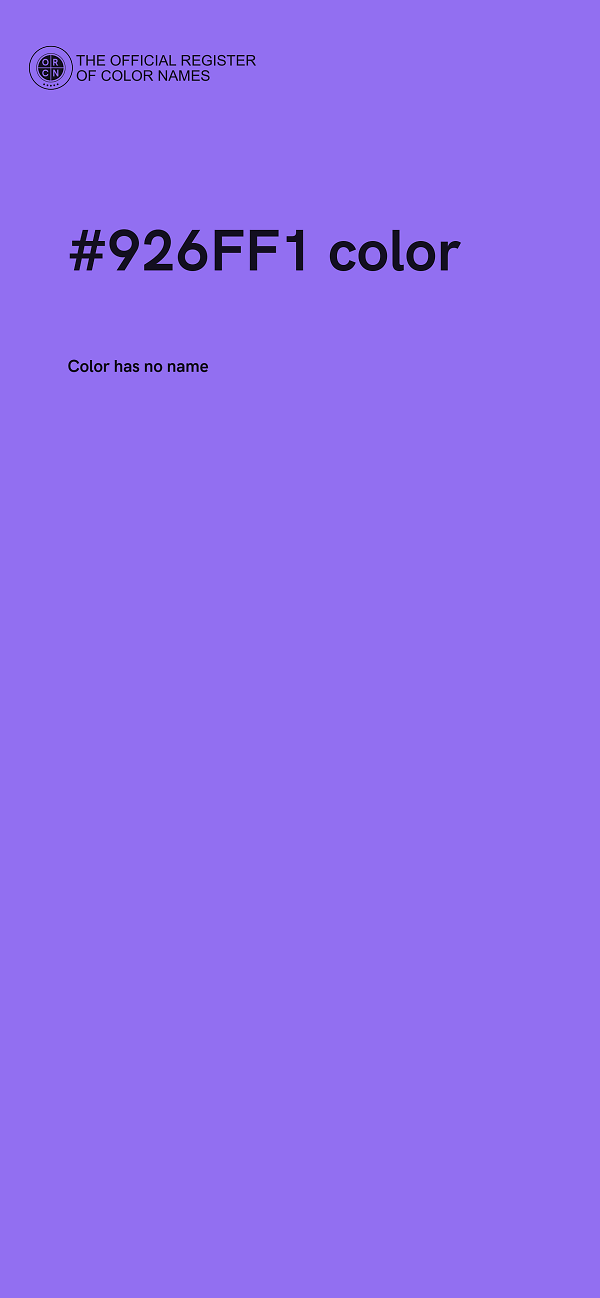 #926FF1 color image