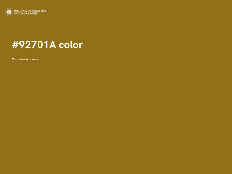#92701A color image