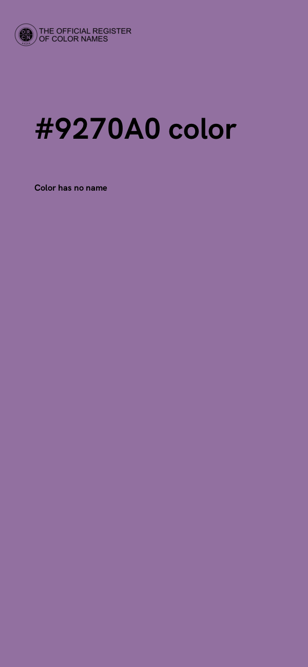 #9270A0 color image