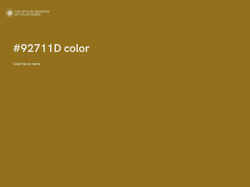 #92711D color image