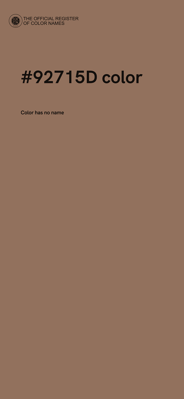 #92715D color image