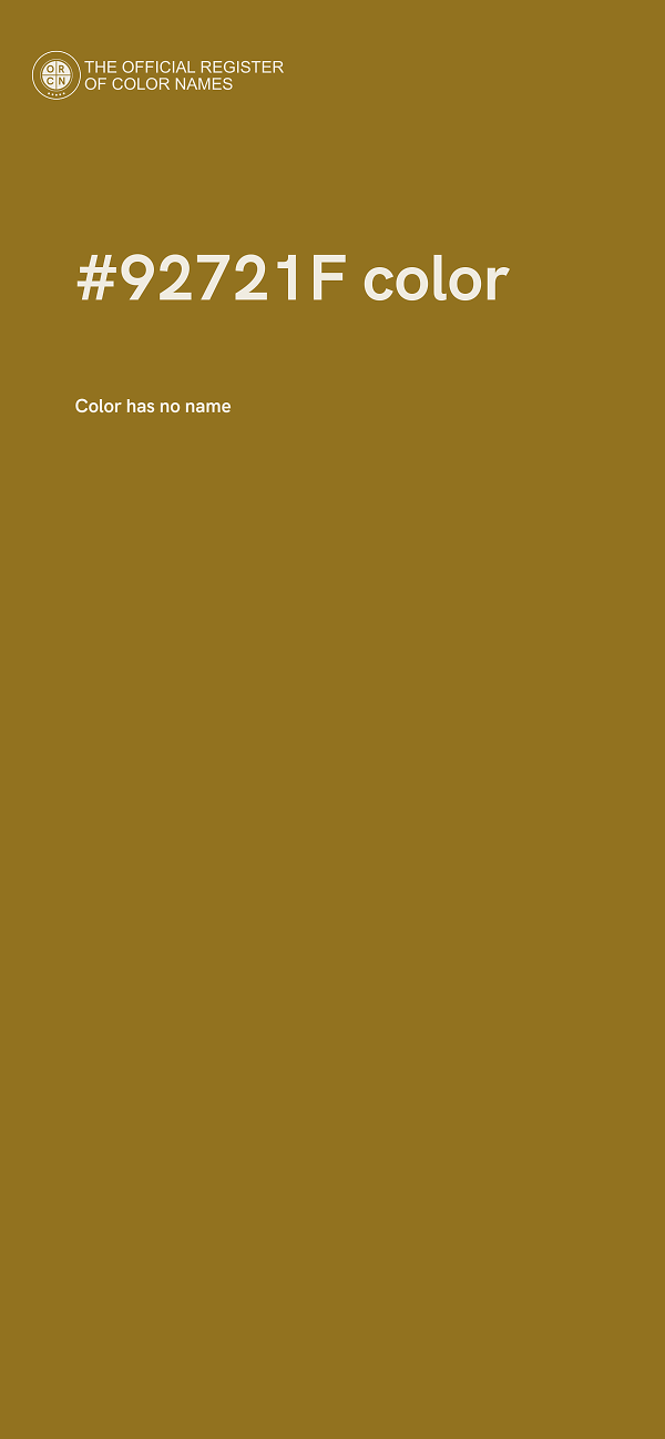 #92721F color image