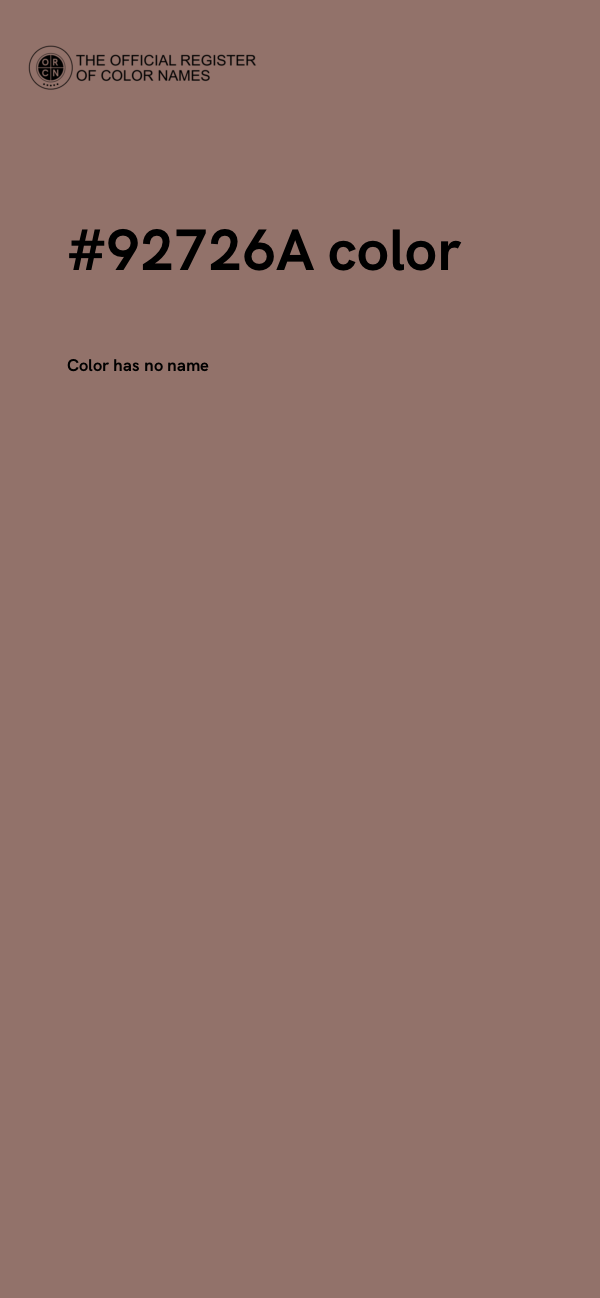 #92726A color image