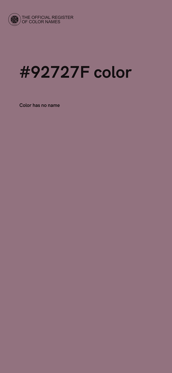 #92727F color image