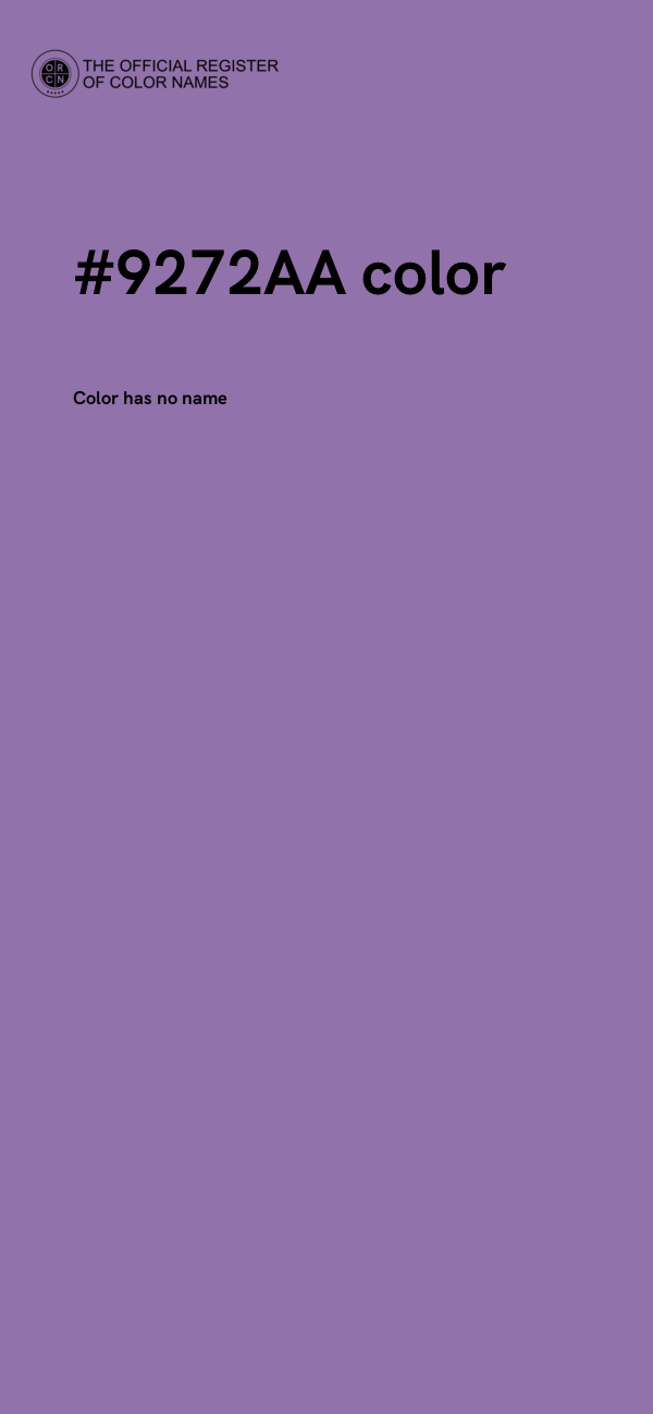 #9272AA color image
