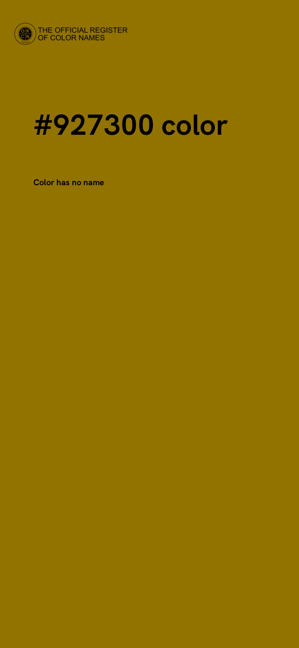 #927300 color image