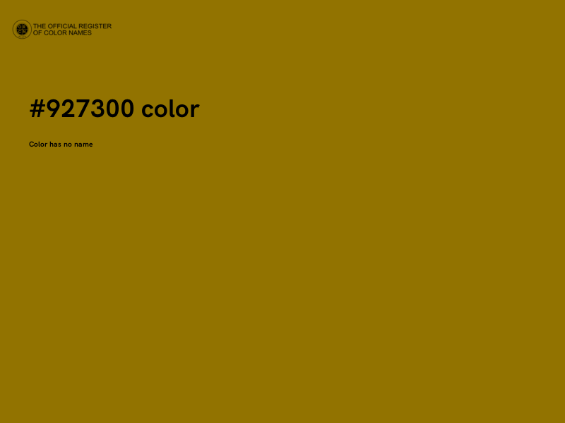 #927300 color image