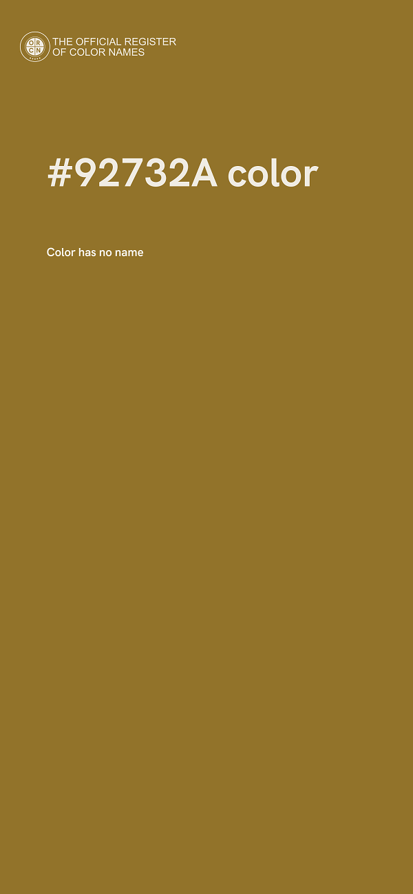 #92732A color image