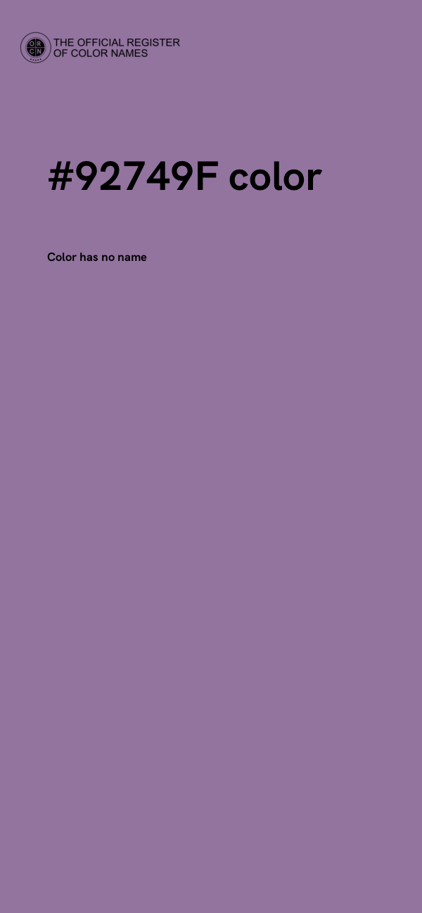 #92749F color image