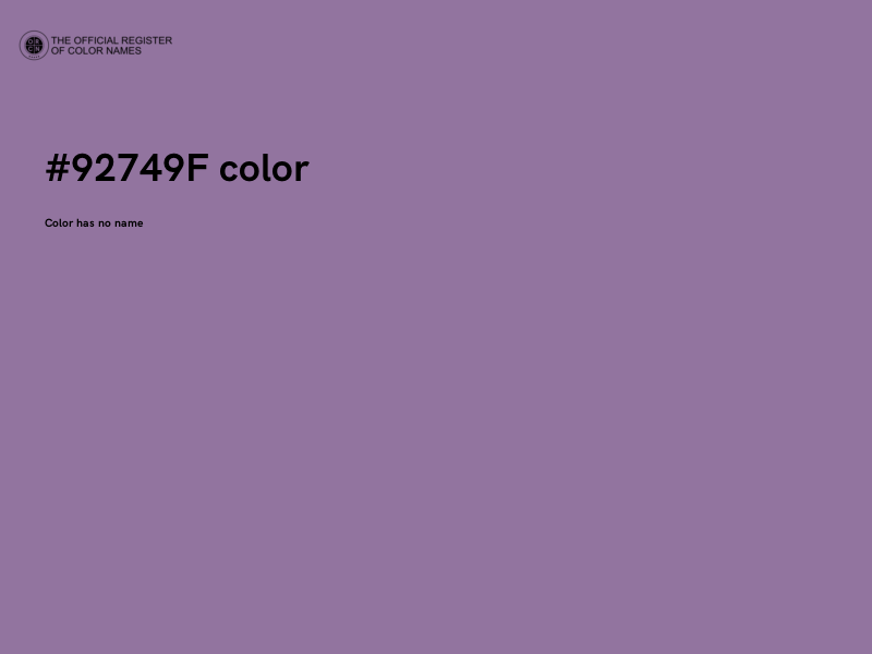 #92749F color image