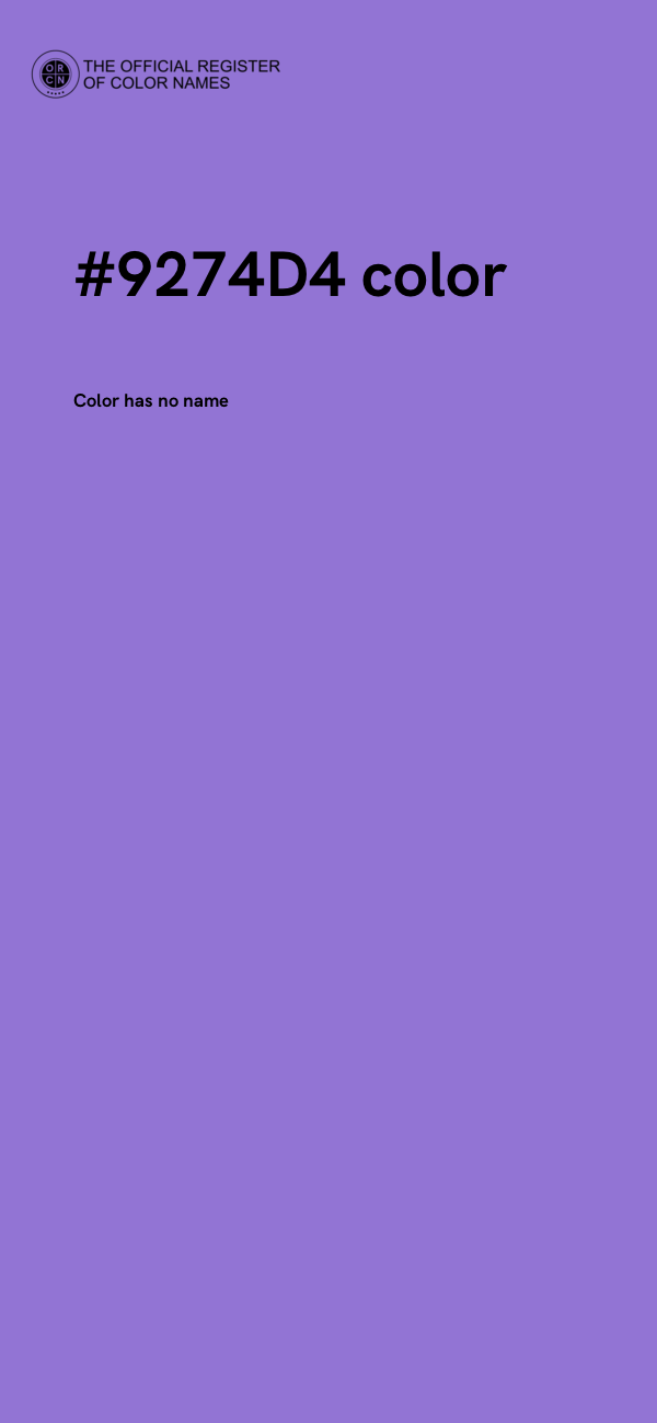 #9274D4 color image