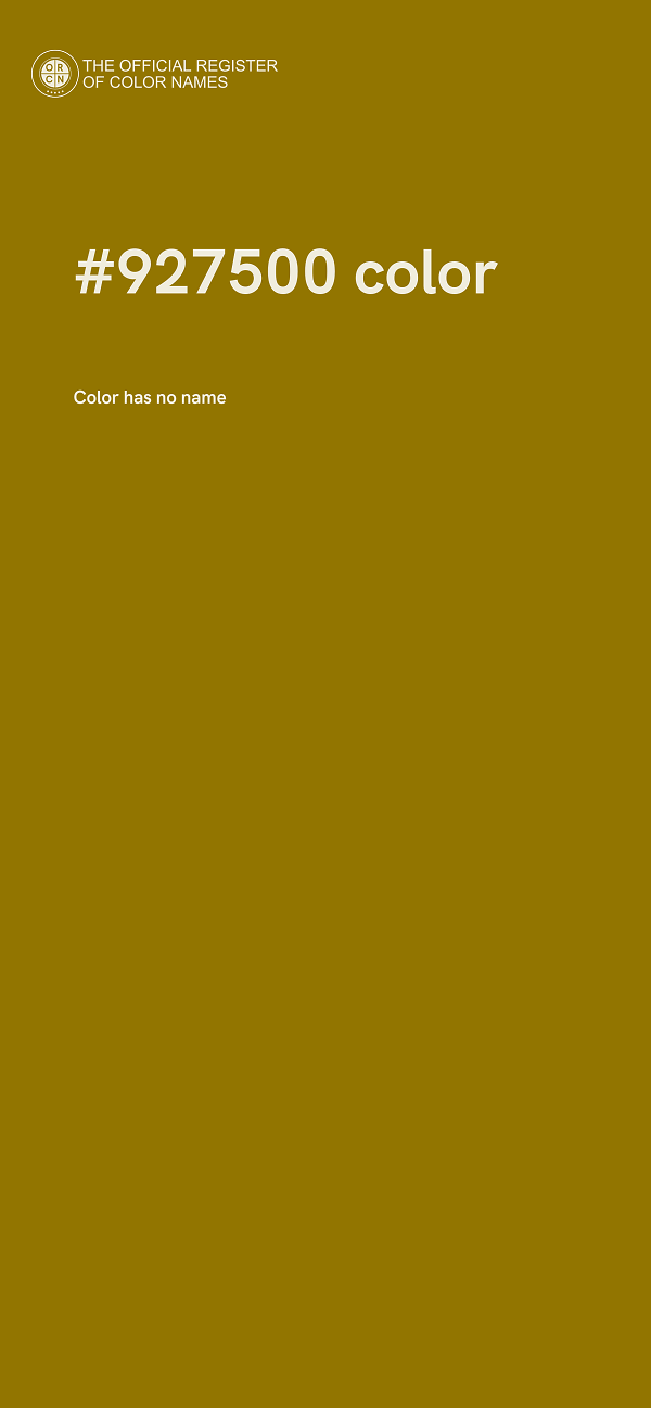 #927500 color image