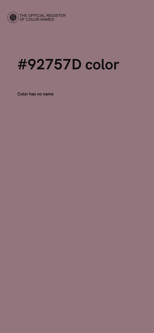 #92757D color image