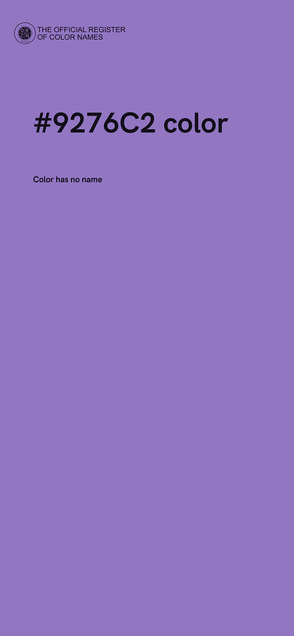 #9276C2 color image