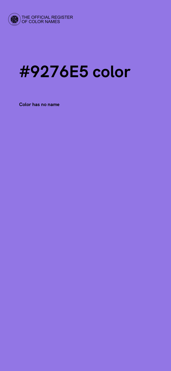 #9276E5 color image