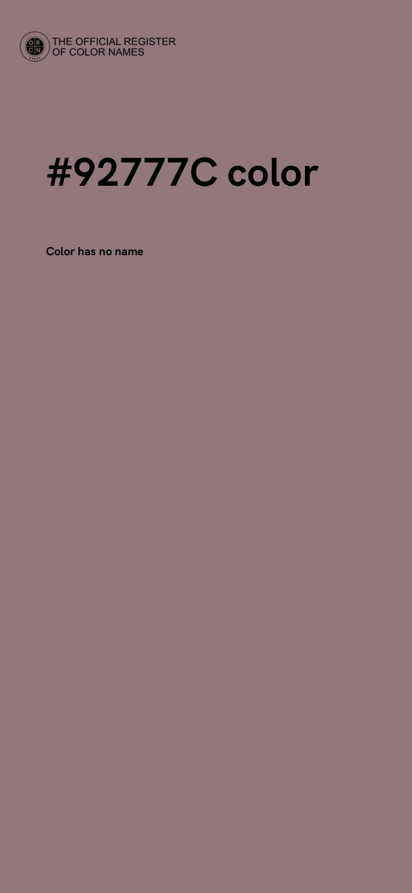 #92777C color image