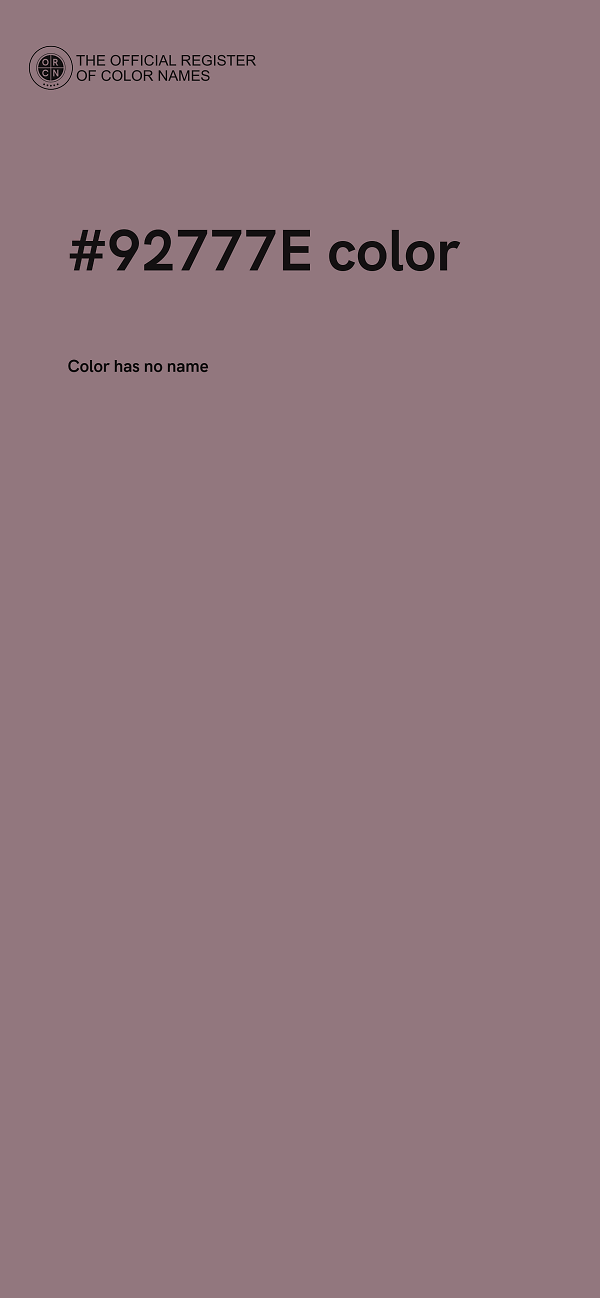 #92777E color image