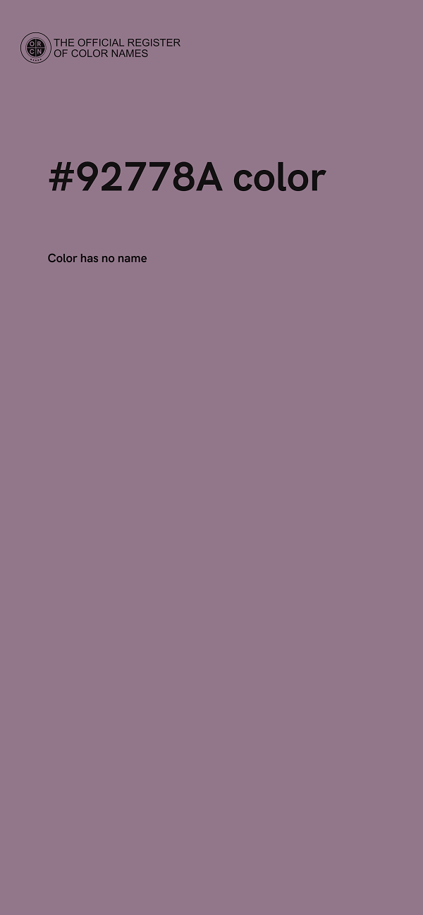 #92778A color image