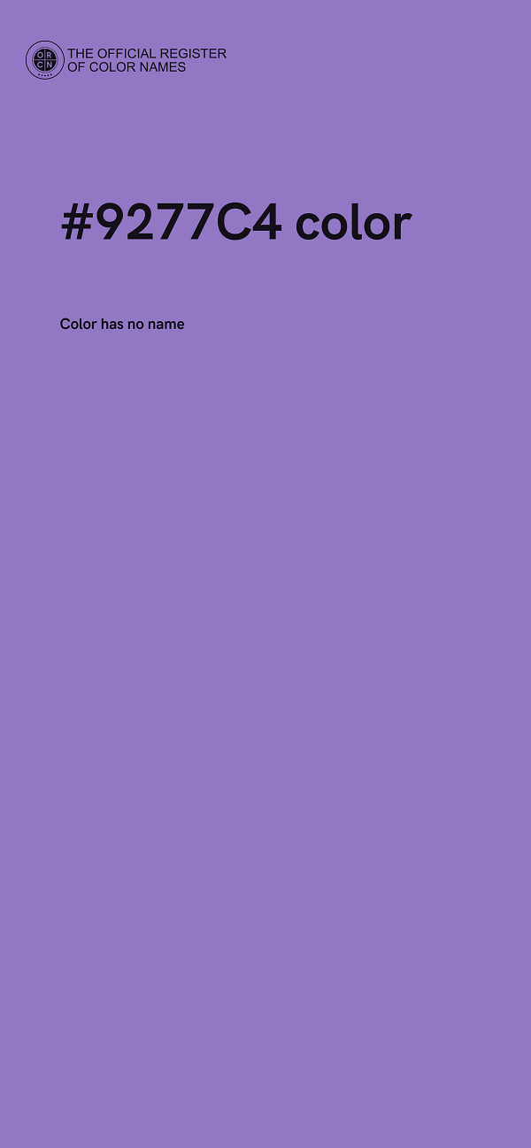 #9277C4 color image