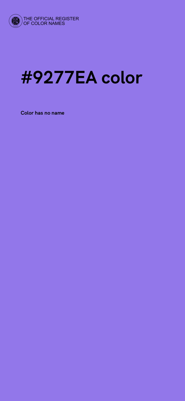 #9277EA color image