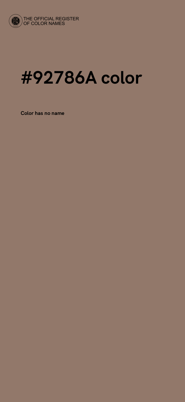 #92786A color image