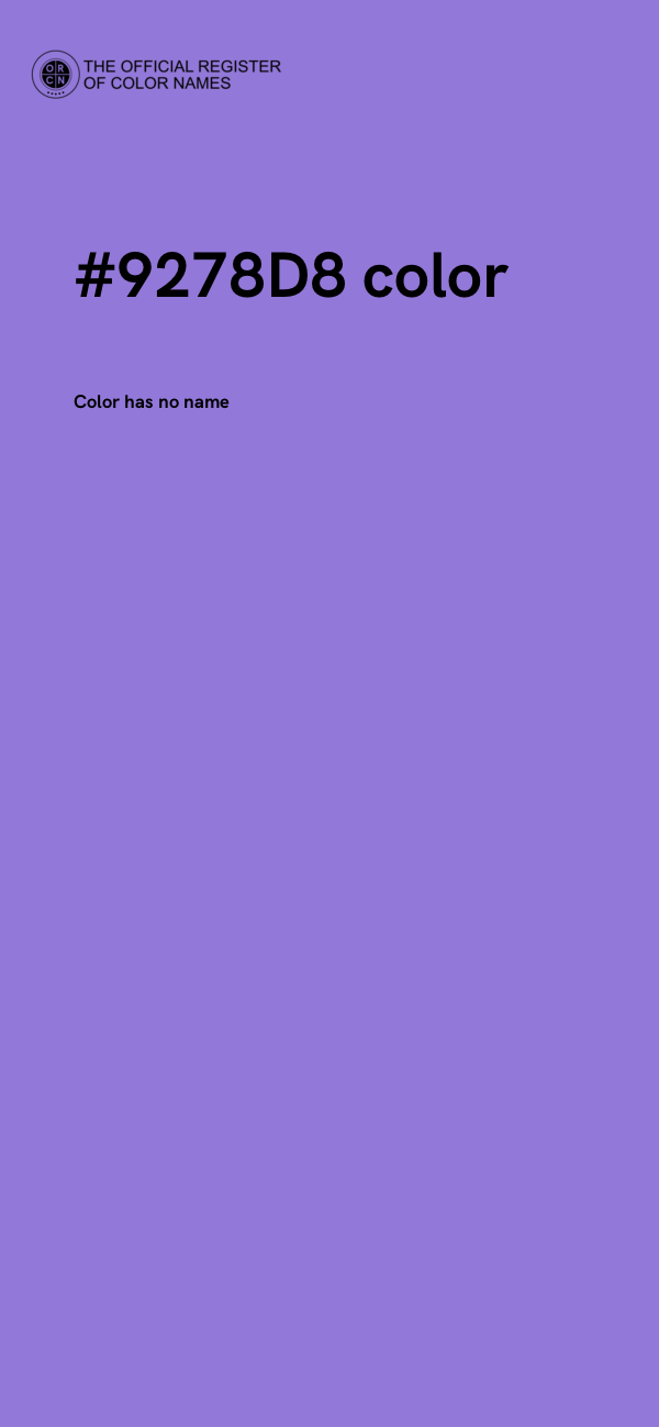 #9278D8 color image