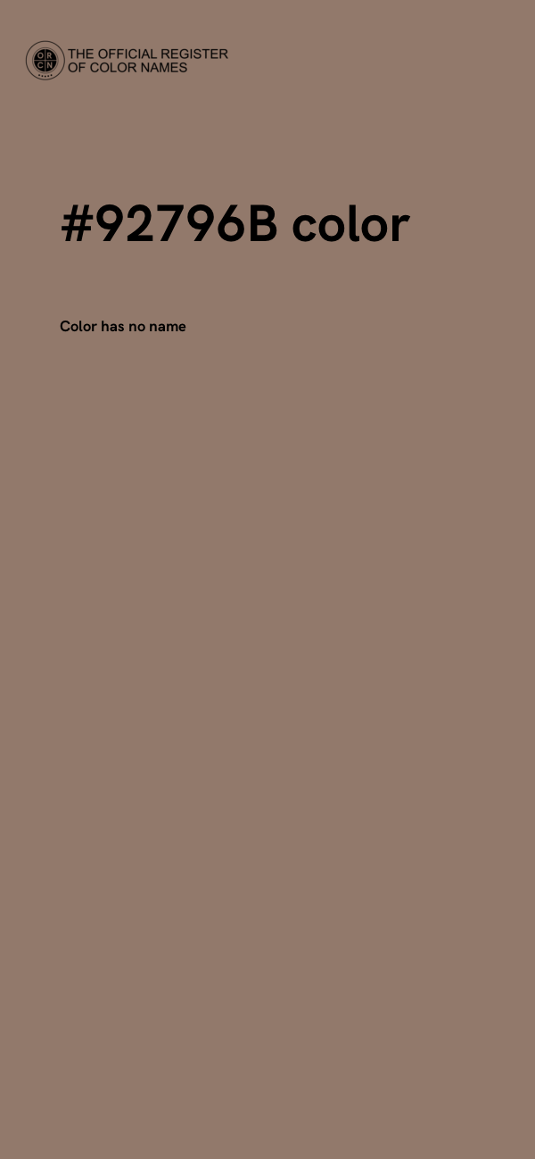 #92796B color image