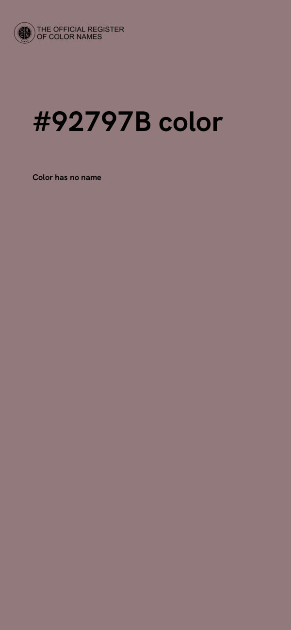 #92797B color image