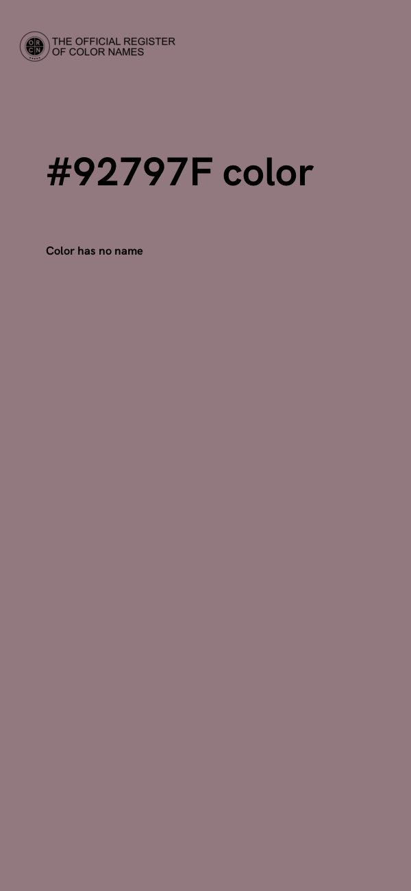 #92797F color image