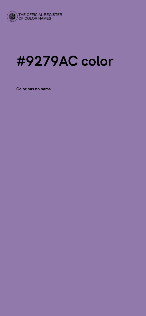 #9279AC color image