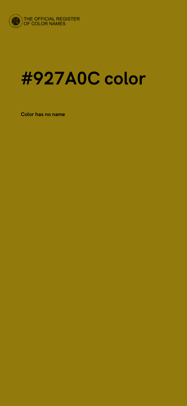 #927A0C color image