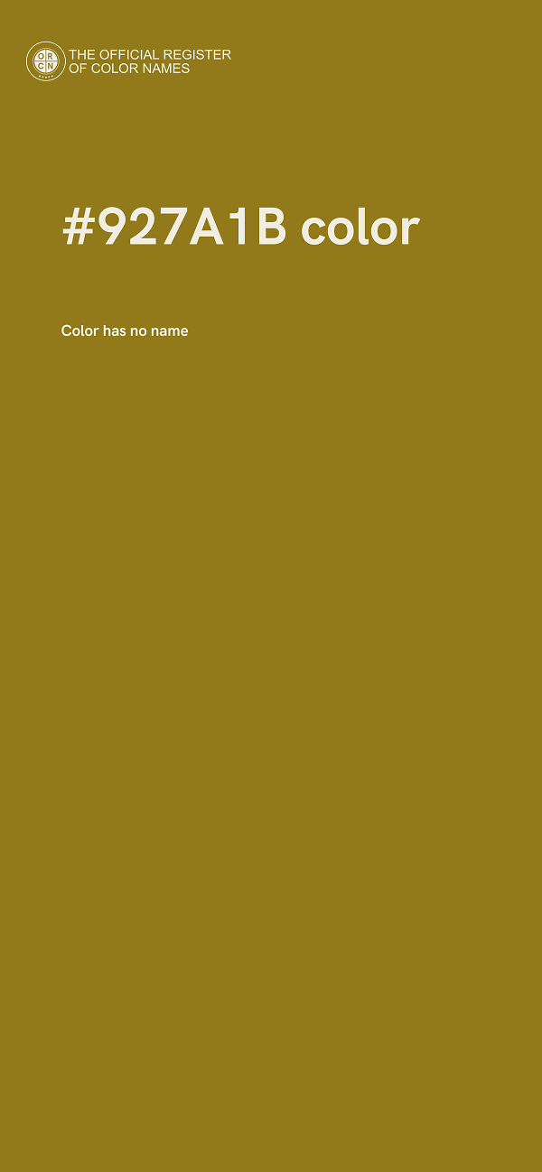 #927A1B color image