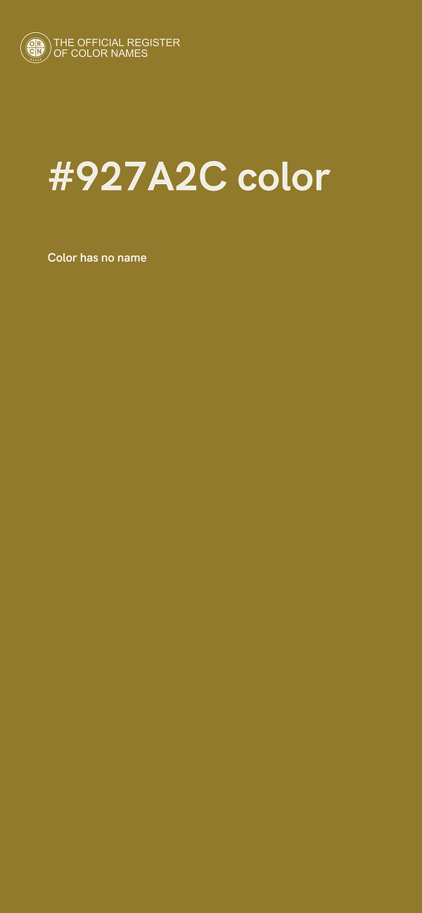 #927A2C color image