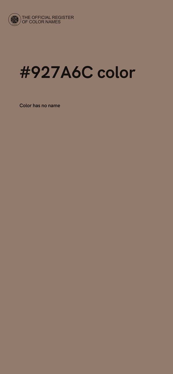 #927A6C color image