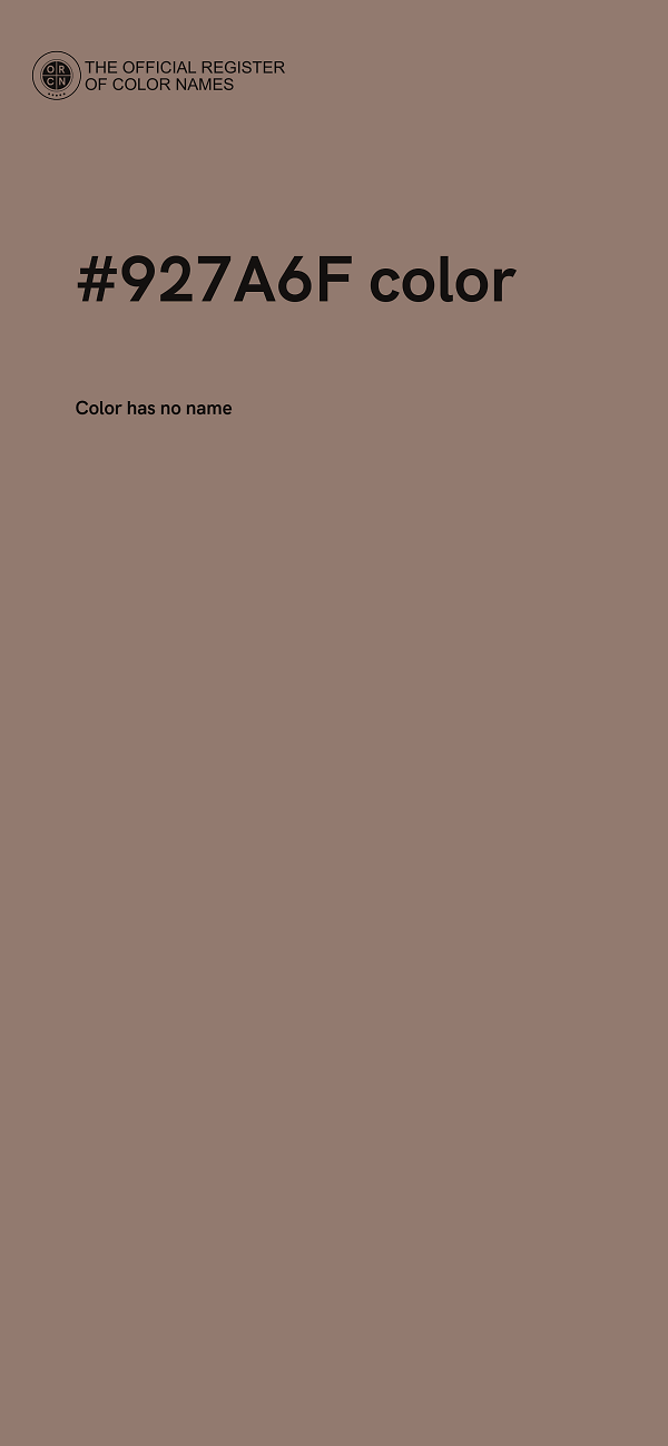 #927A6F color image