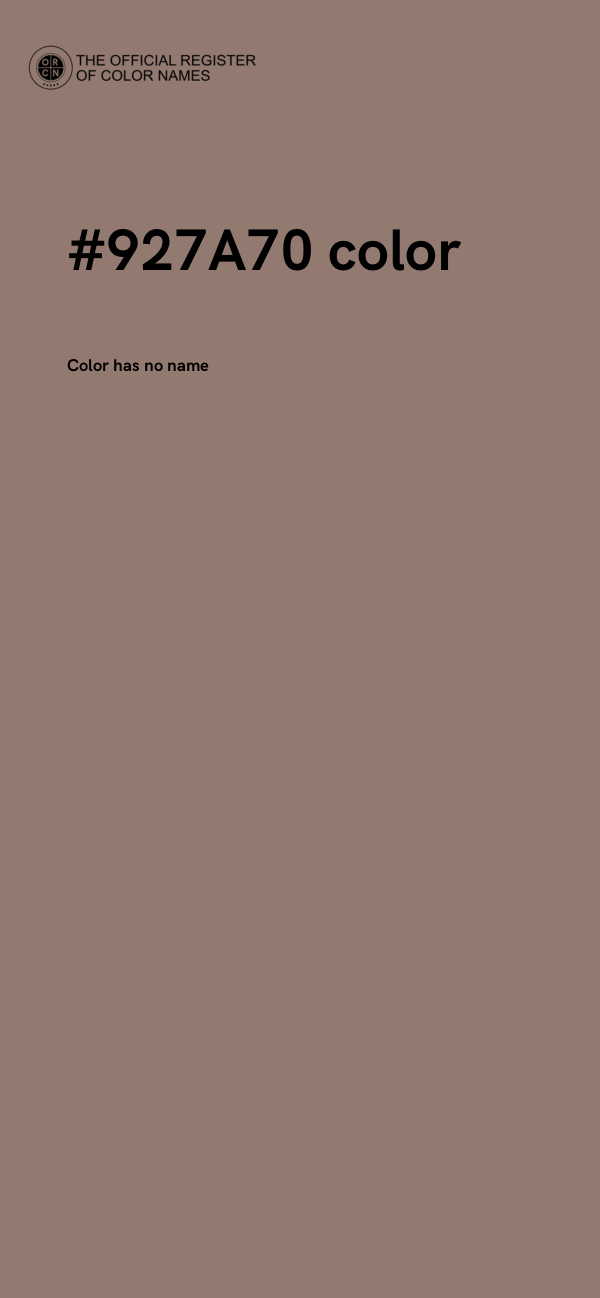 #927A70 color image