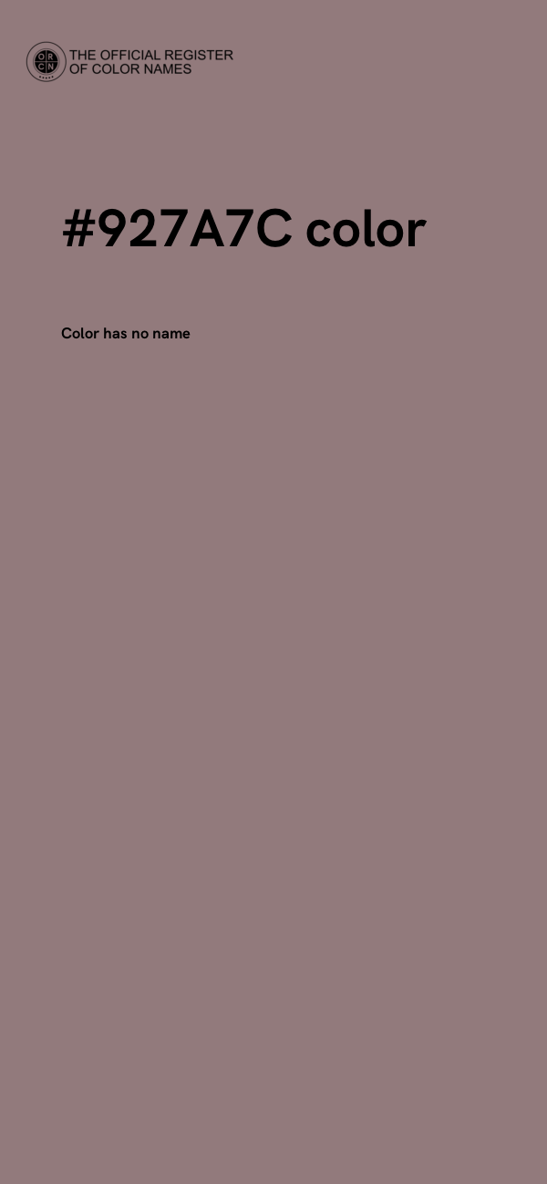 #927A7C color image