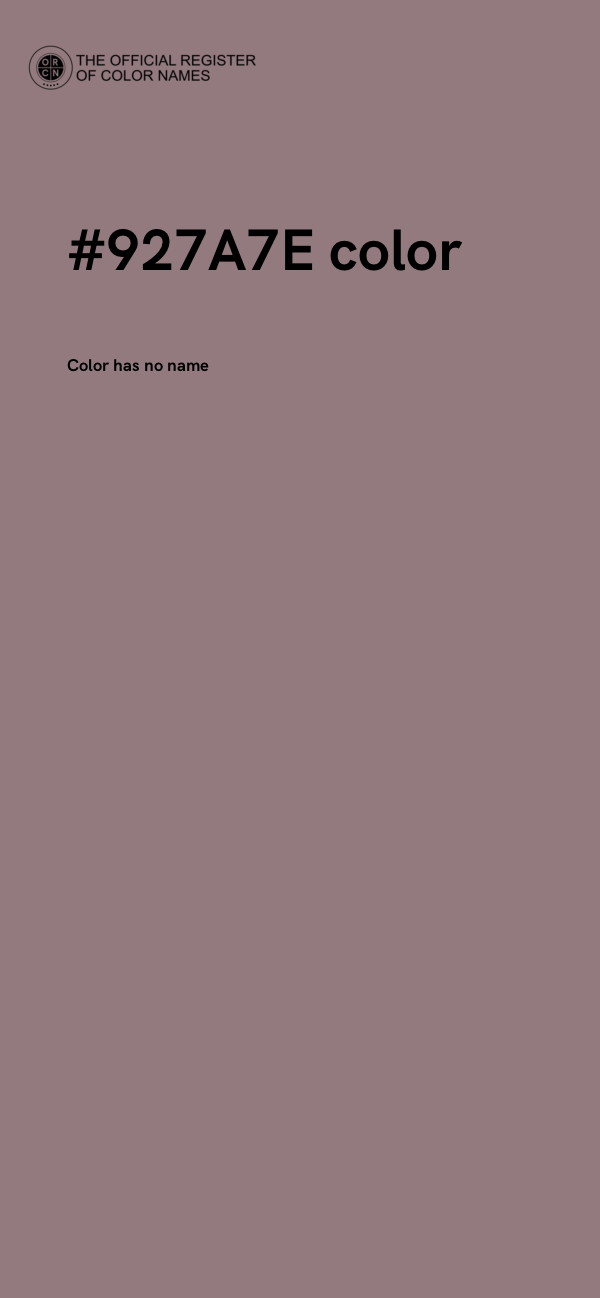 #927A7E color image