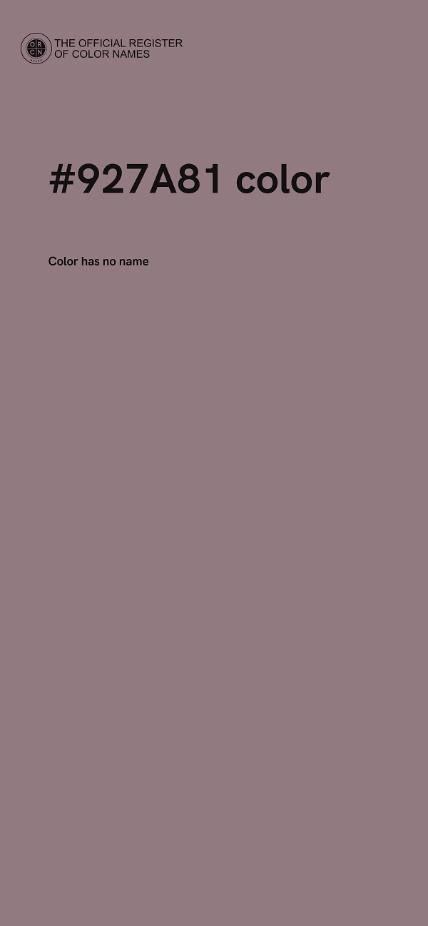 #927A81 color image