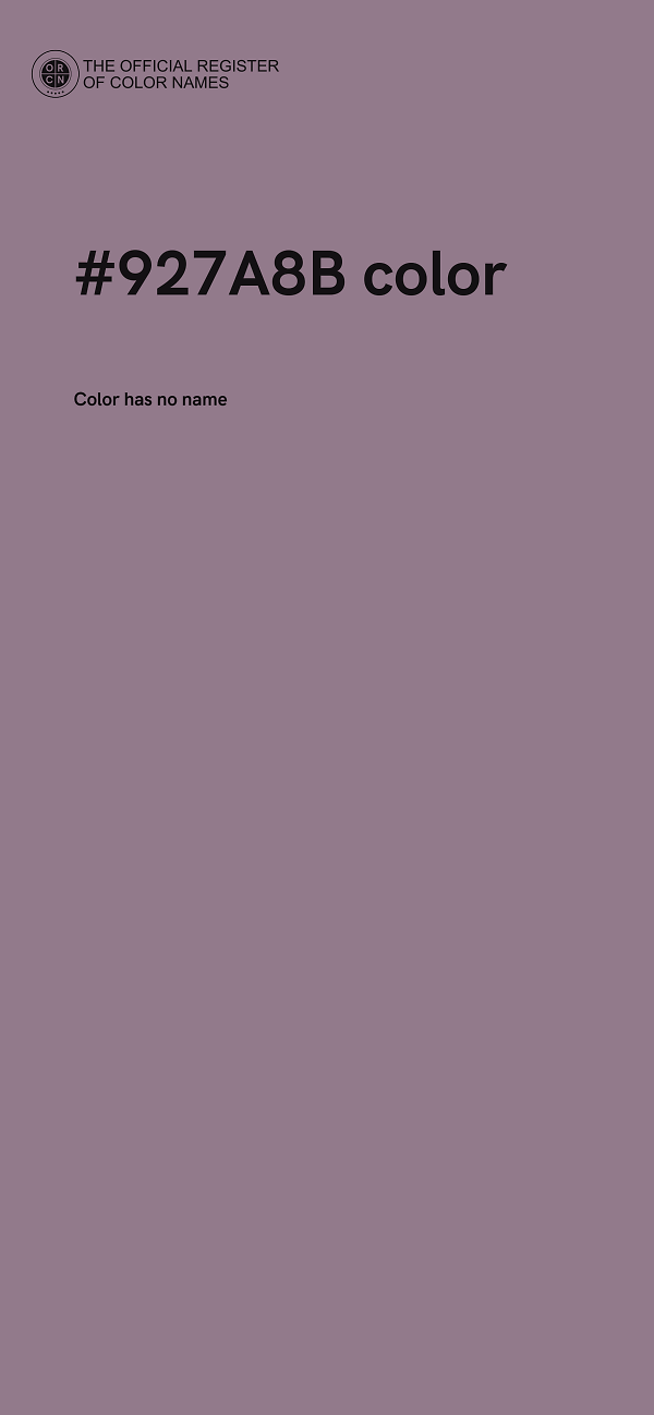 #927A8B color image