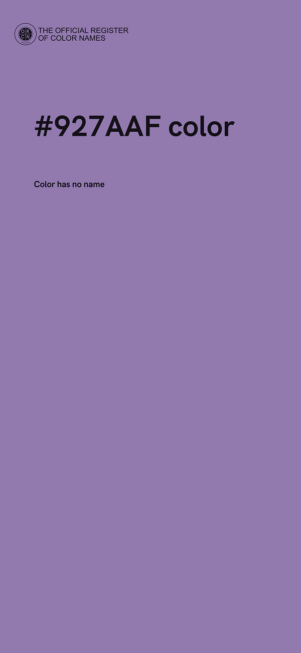 #927AAF color image