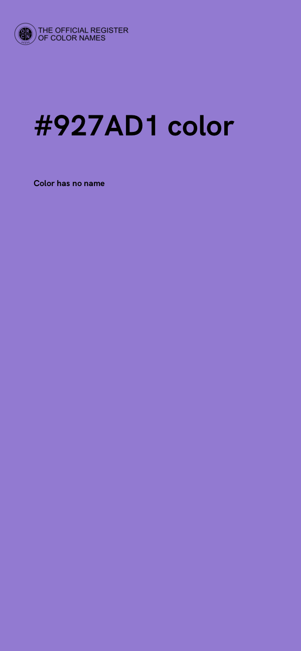 #927AD1 color image