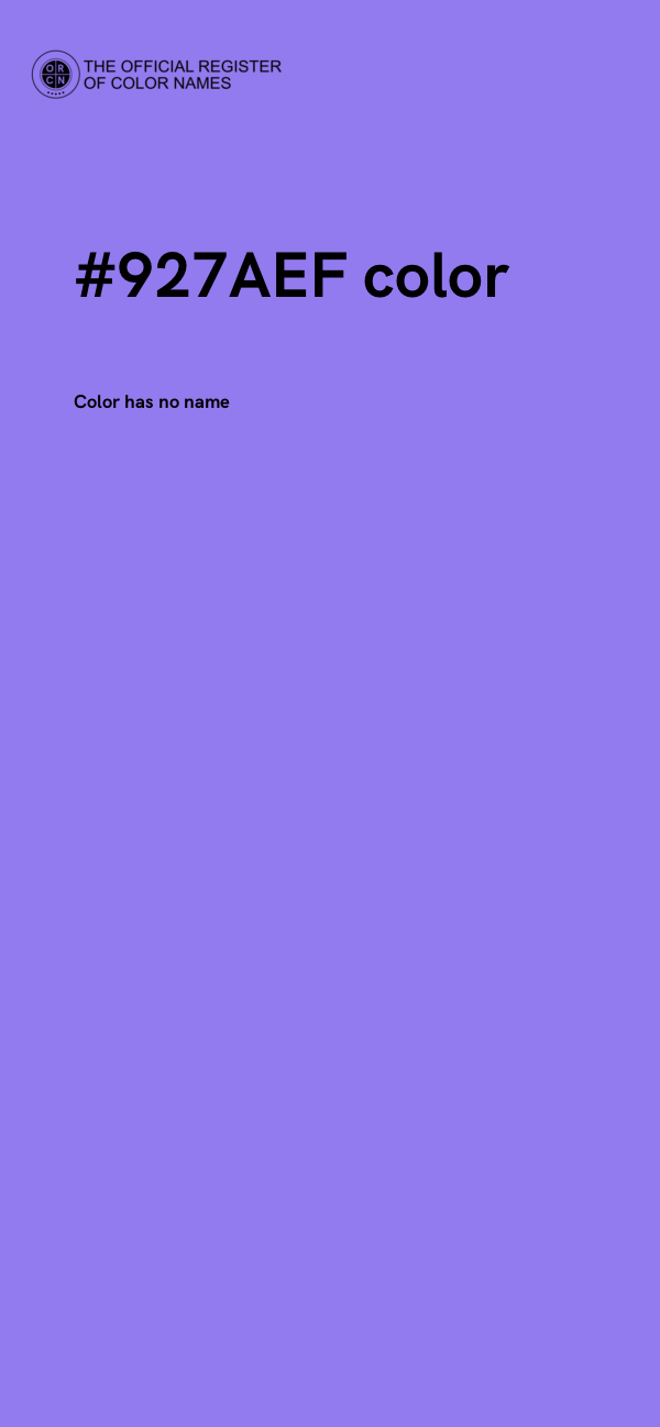 #927AEF color image