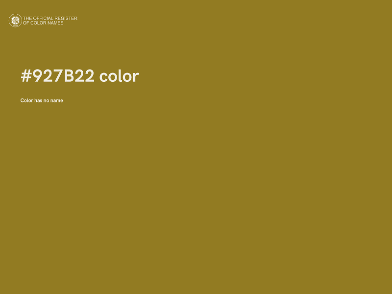#927B22 color image
