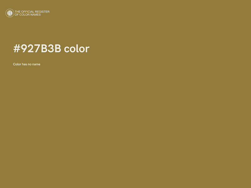 #927B3B color image